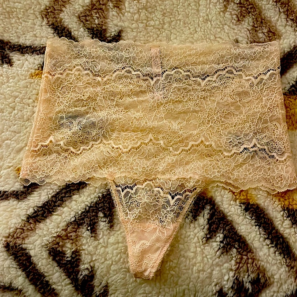 Like new Victoria Secret thong, lace, high waisted